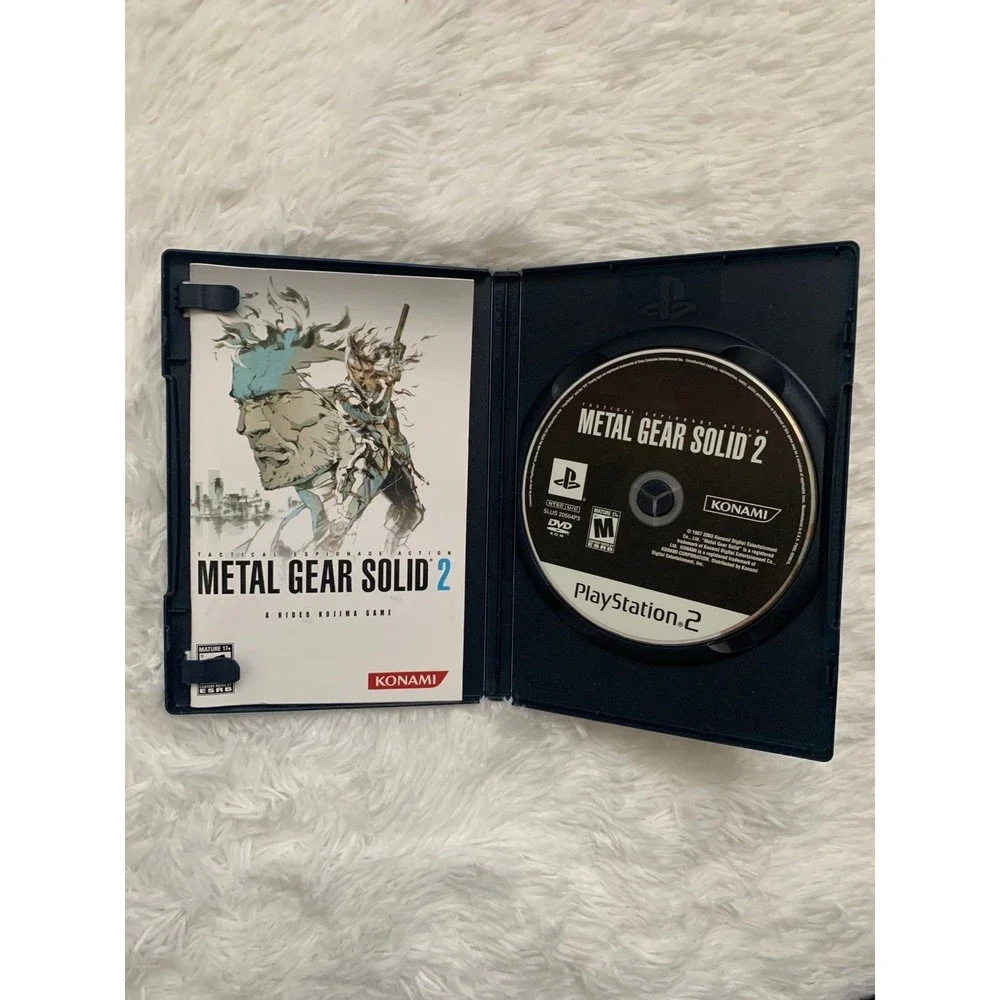 Metal Gear Solid 2 Tactical Espionage For Playstation 2 Video Game Complete